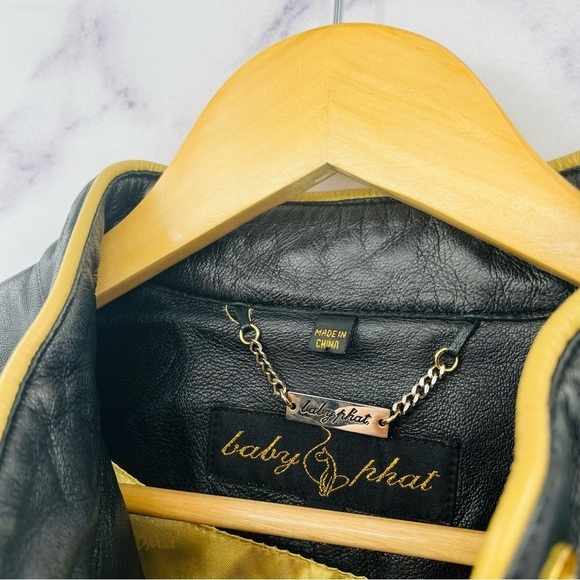 Baby Phat Vintage Y2K Leather Moto Jacket - Picture 2 of 3